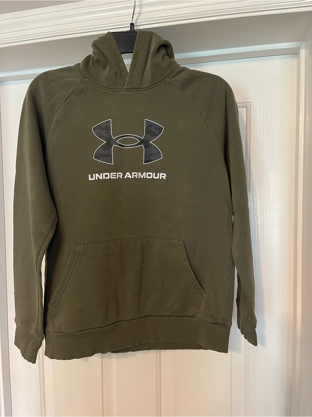 Under Armour Olive Green Crewneck Hoodie with Logo
